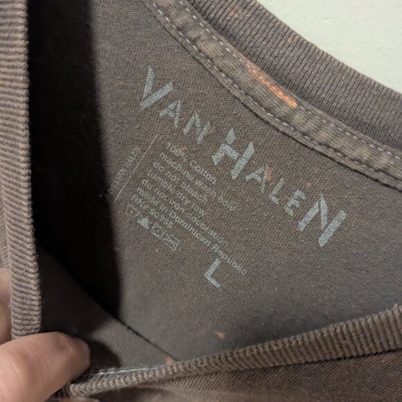 Van Halen Race Car 84 Retro Graphic Music T Shirt Brown Large Unisex Tee Shirt - Picture 4 of 7